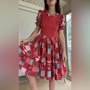 vintage handmade patchwork floral dress
